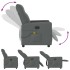 Sillón de masaje reclinable de tela gris