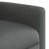 Sillón de masaje reclinable de tela gris