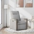 Sillón reclinable de tela gris