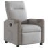 Sillón reclinable de tela gris