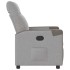 Sillón reclinable de tela gris