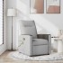 Sillón de masaje reclinable de tela gris