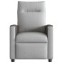 Sillón de masaje reclinable de tela gris
