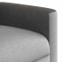 Sillón de masaje reclinable de tela gris