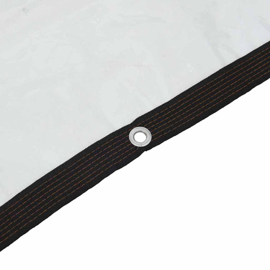 Lona transparente con ojales polietileno 8x12