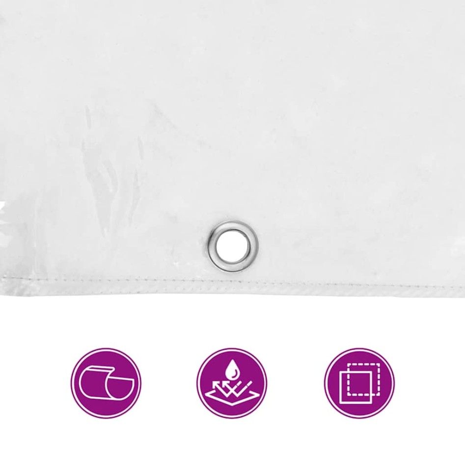 Lona transparente con ojales PVC 3x8