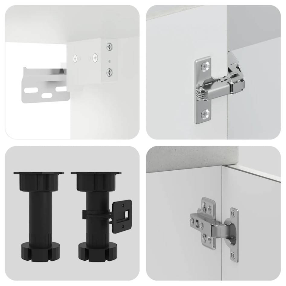 Mueble cocina Kalmar gris hormigón 8 pzas madera