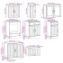 Mueble cocina Kalmar gris hormigón 8 pzas madera