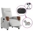 Sillón reclinable de masaje eléctrico tela gris