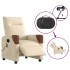 Sillón reclinable de masaje eléctrico tela color