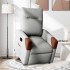 Sillón eléctrico reclinable elevable de tela gris