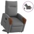 Sillón eléctrico reclinable elevable de tela gris