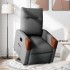 Sillón eléctrico reclinable elevable de tela gris
