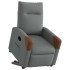 Sillón eléctrico reclinable elevable de tela gris