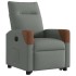Sillón eléctrico reclinable elevable de tela gris