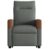 Sillón eléctrico reclinable elevable de tela gris