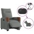 Sillón eléctrico reclinable elevable de tela gris