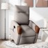 Sillón de masaje eléctrico reclinable elevable tela