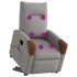 Sillón de masaje eléctrico reclinable elevable tela