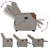 Sillón de masaje eléctrico reclinable elevable tela
