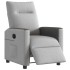 Sillón reclinable eléctrico de tela gris