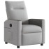 Sillón reclinable eléctrico de tela gris