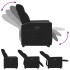 Sillón reclinable elevable tela