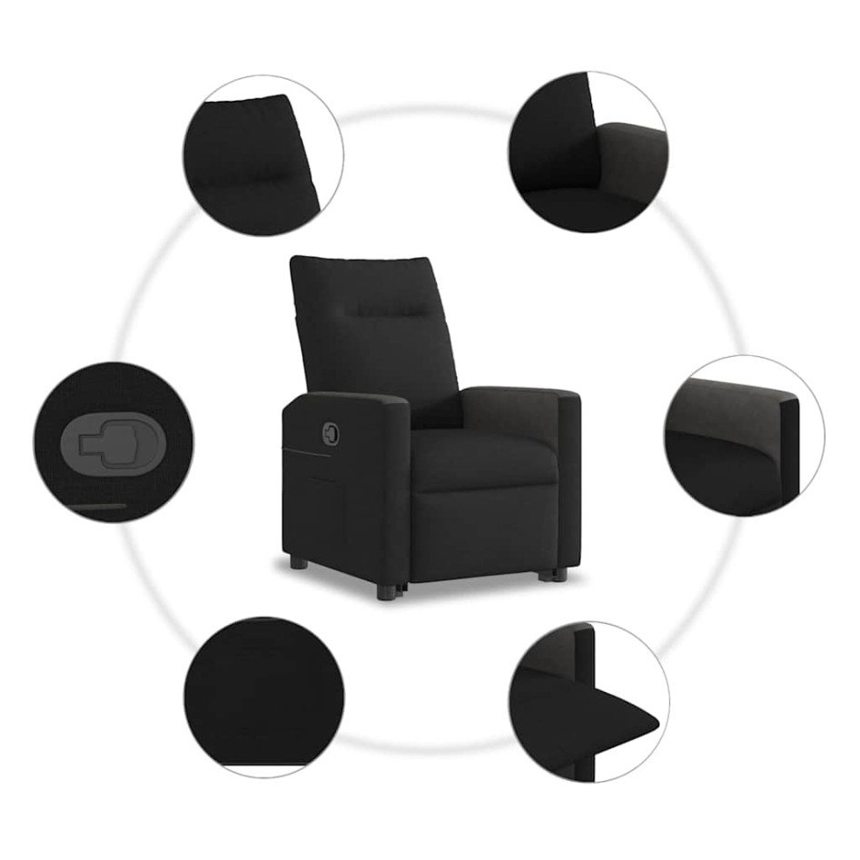 Sillón reclinable elevable tela