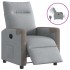 Sillón reclinable eléctrico tela gris