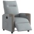 Sillón reclinable eléctrico tela gris