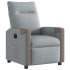 Sillón reclinable eléctrico tela gris