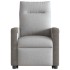 Sillón reclinable elevable de tela gris