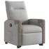 Sillón reclinable elevable de tela gris