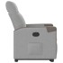 Sillón reclinable elevable de tela gris