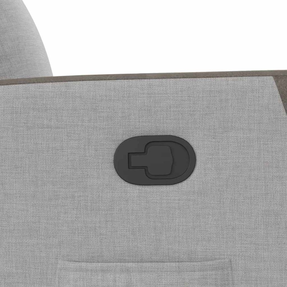Sillón reclinable elevable de tela gris