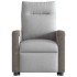 Sillón de masaje reclinable de pie de tela gris