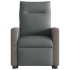 Silla de masaje reclinable de pie de tela gris