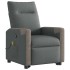 Silla de masaje reclinable de pie de tela gris