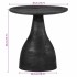Mesa auxiliar madera maciza de mango negra Ø40x40
