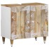 Armario de lavabo para baño madera maciza de mango 62x33x58