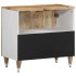 Armario de lavabo para baño madera maciza de mango 62x33x58