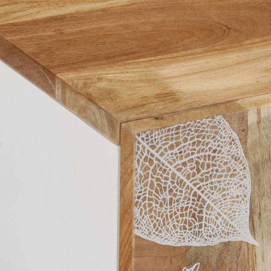 Armario de lavabo para baño madera maciza de mango 62x33x58