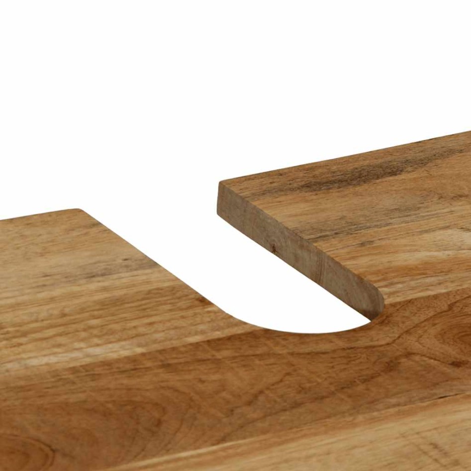 Armario de lavabo para baño madera maciza de mango 62x33x58