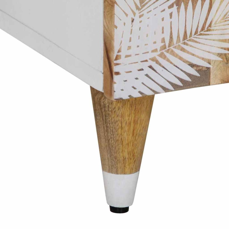 Armario de lavabo para baño madera maciza de mango 62x33x58