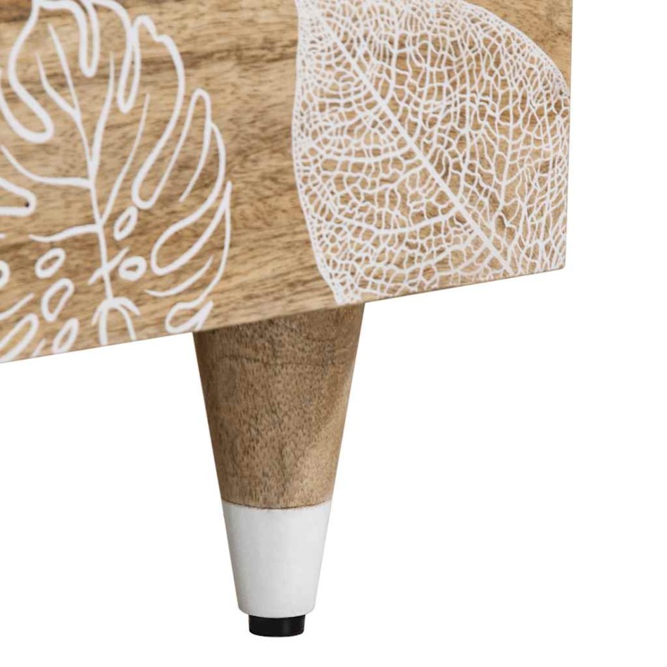 Mesa de centro de madera maciza mango 100x54x40