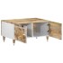 Mesa de centro de madera maciza de mango 80x50x40
