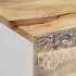 Mesa de centro de madera maciza de mango 80x50x40