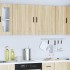 Armarios pared para cocina 2 uds Porto roble