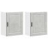 Armarios pared para cocina 2 uds Porto gris