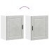 Armarios pared para cocina 2 uds Porto gris